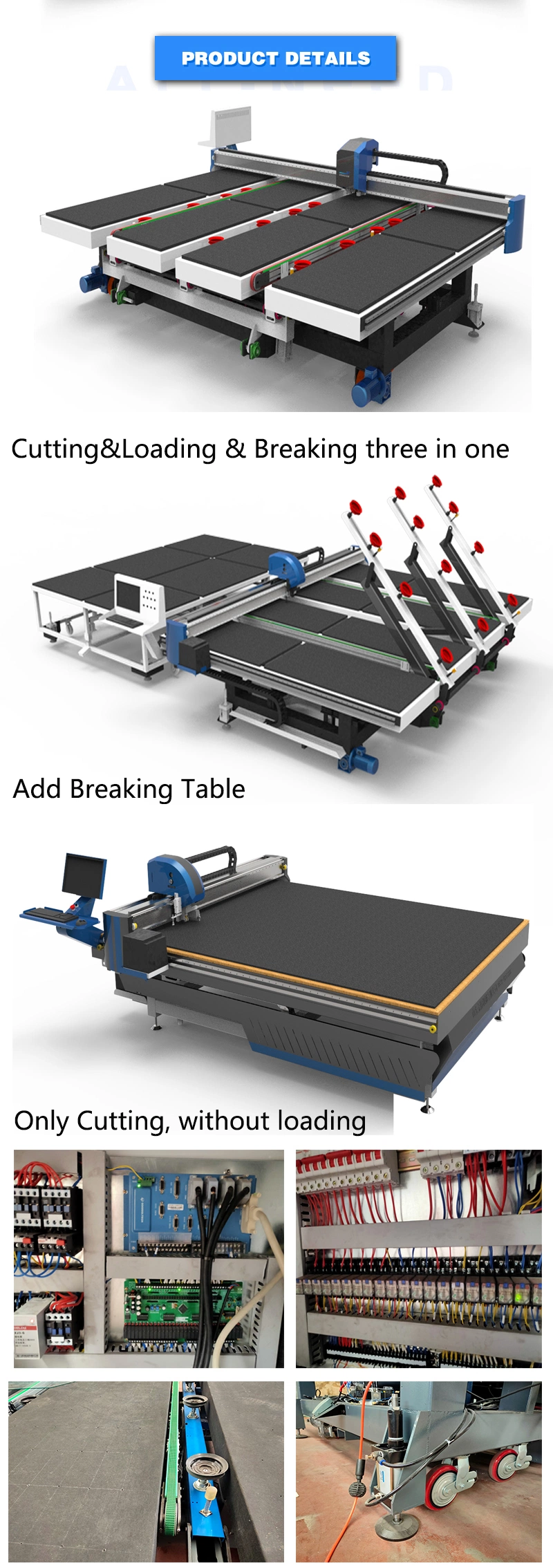 Zxq-L3829 CNC Automatic Glass Cutting Machine with Loading Function